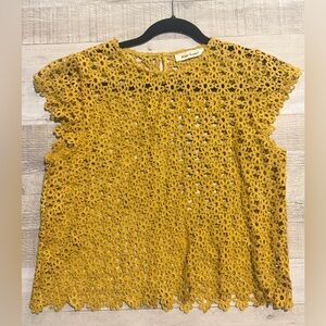 Mustard Lace Blouse